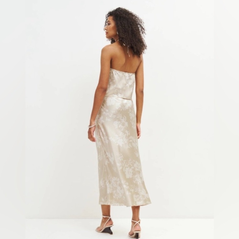 New Reformation Beba Silk Two Pieces Set - Picture 3 of 15